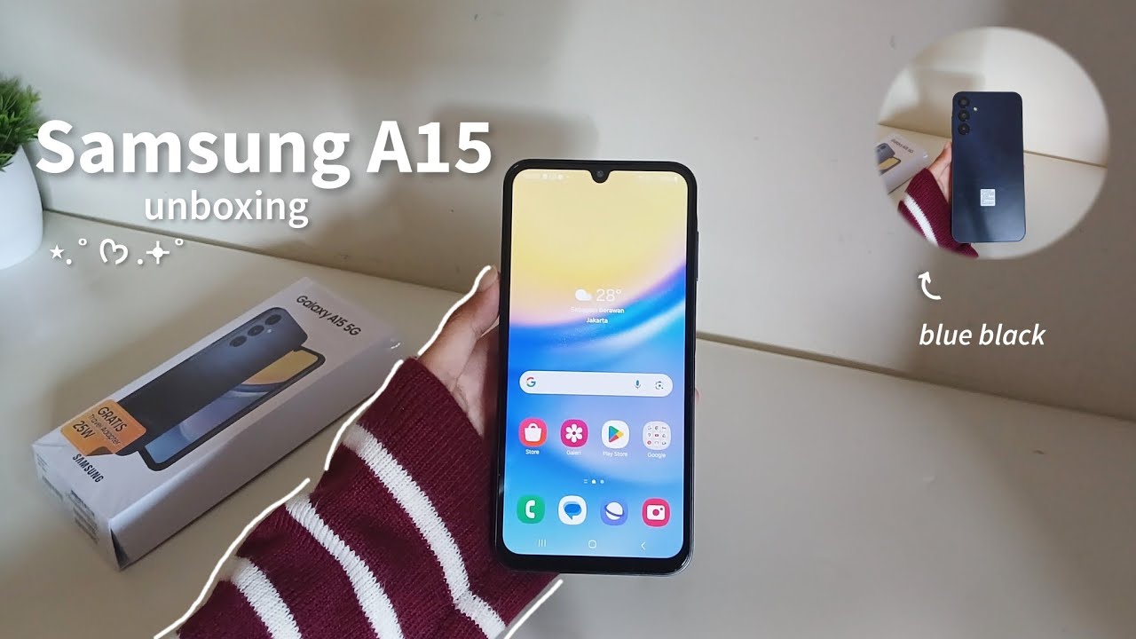 Samsung galaxy A15 aesthetic unboxing 📦 ✨️