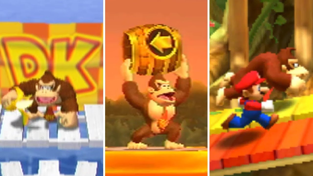Evolution of Donkey Kong Minigames in Mario Party (1998-2017)