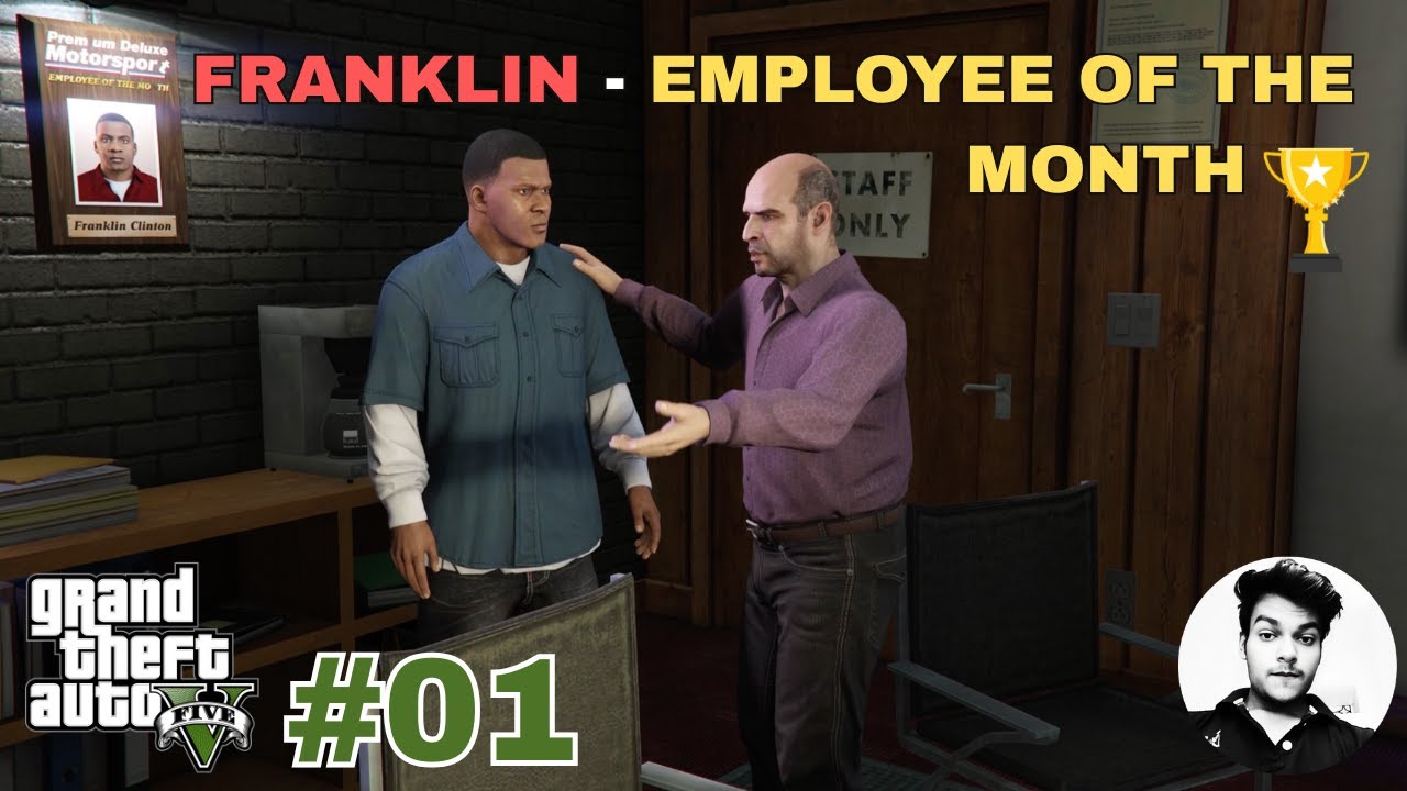Franklin Awarded As Employee Of The Month | GTA 5 GamePlay #01