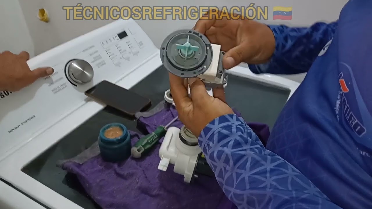 WA21B3543GW LAVADORA SAMSUNGINVERTER CARGA SUPERIOR CON ERRO 5E/5C
