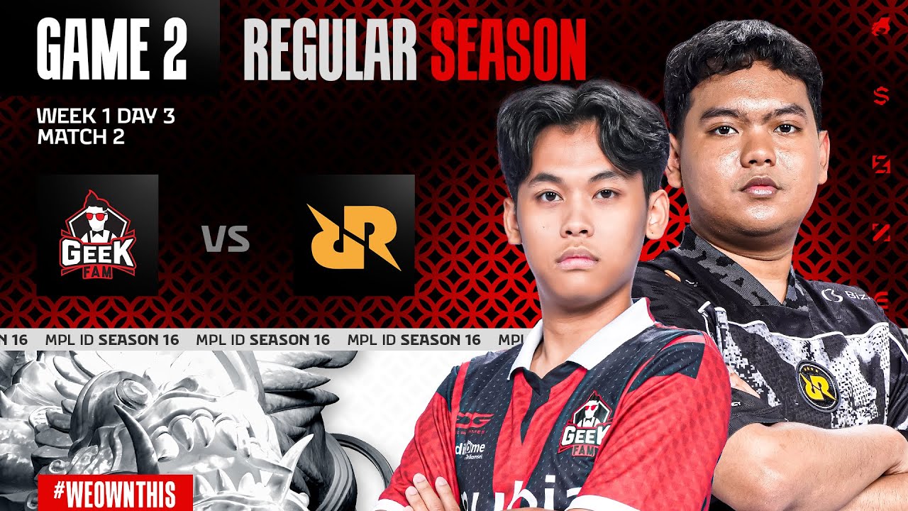 GEEK FAM ID vs RRQ HOSHI | Regular Season Week 1 Day 3 | Game 2 | #MPLIDS16
