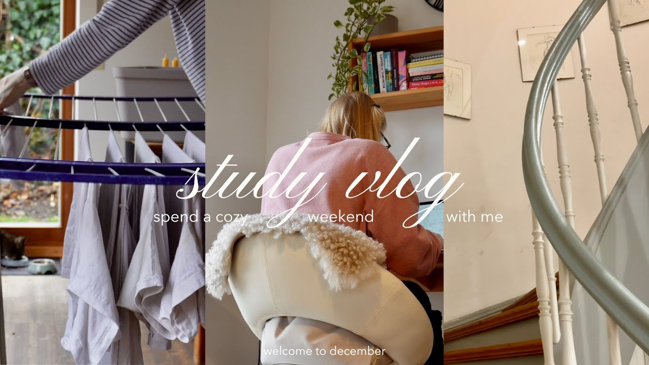 study vlog 📚 || spend a cozy weekend with me // December