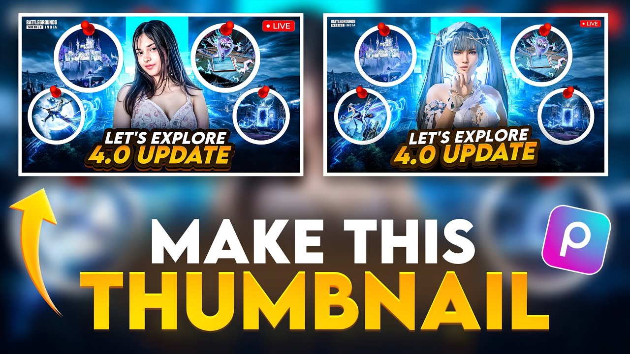 BGMI & PUBG New 4.0 Update Thumbnail Tutorial 🔥