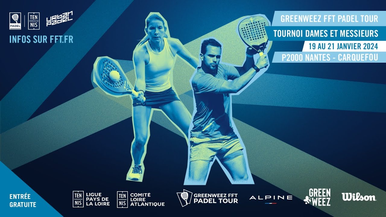 FFT Padel Tour Nantes 2024 - 1/4  - Piste centrale