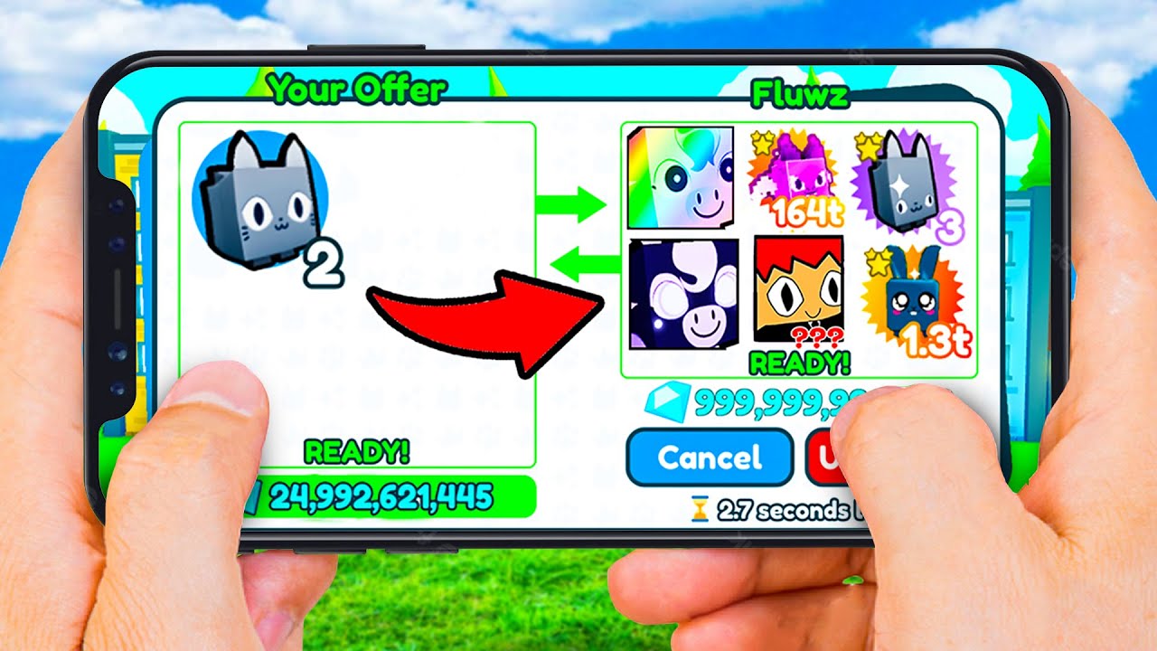 Pet Simulator X, BUT I'm on MOBILE..