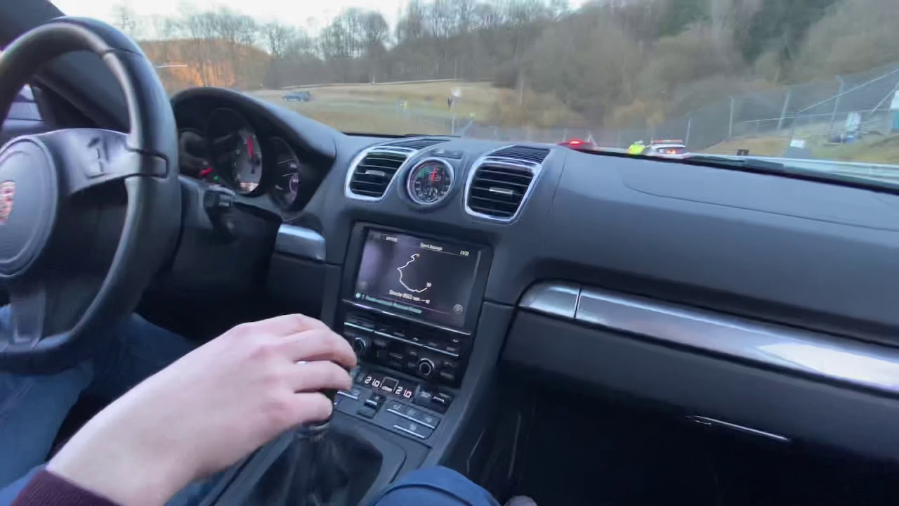 Nordschleife Touristenfahrten Season Start 06.03.2021, Porsche Cayman S 981 Onboard, Yellow flag