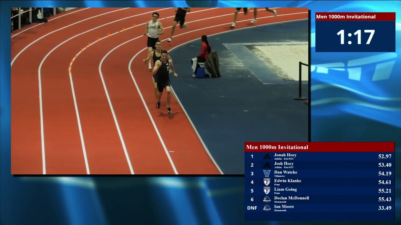JOSH HOEY 1000m AMERICAN RECORD - 0.5 OFF WORLD RECORD - Quaker Invitational 2025