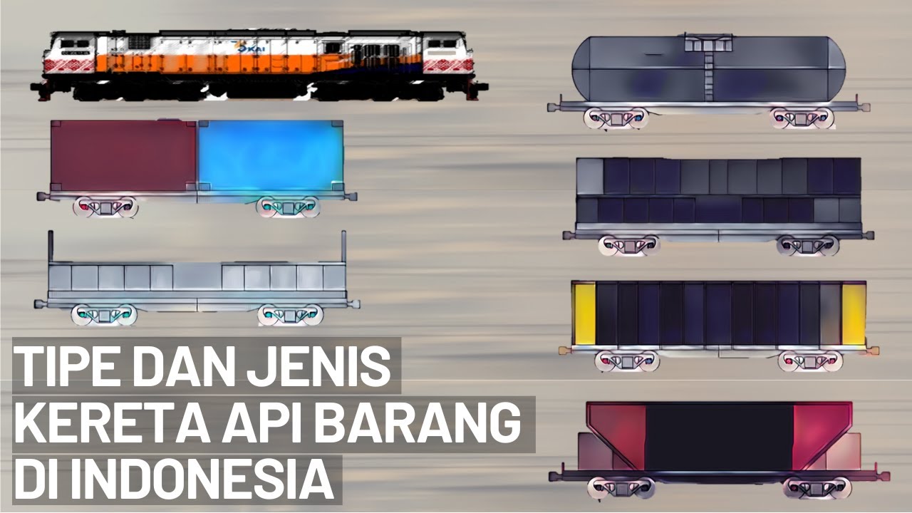 Jenis-jenis gerbong kereta barang yang ada di Indonesia