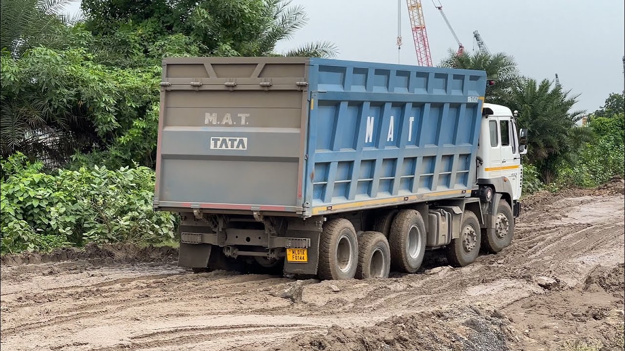 Truck Videos - Indian Off-Road Truck Driving | Indian Trucks On Mud Road | Mud Road Truck Driving.