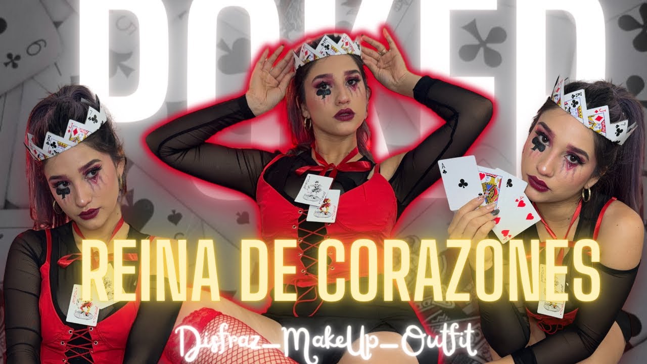 Disfraz REINA DE CORAZONES ♥♣♠ (POKER) FACIL Y RAPIDO- Fernanda Lizca