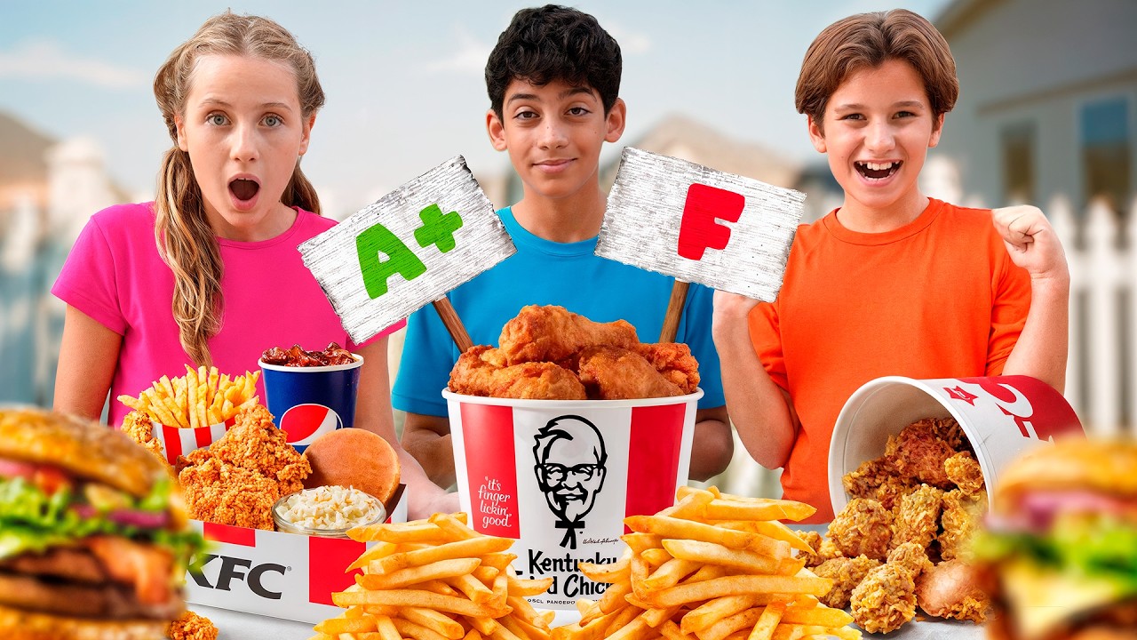 Comi Tudo do KFC em Um Dia!