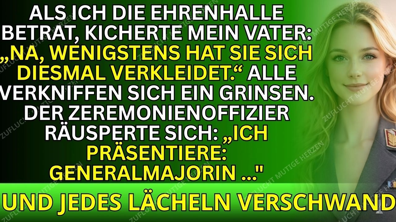 Er lachte über meine Uniform – dann stellte mich der Richter als „Generalmajorin“ vor