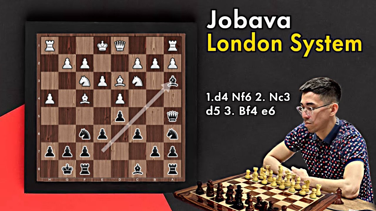 Jobava London System.  Полный разбор за черных.  Гроссместерский репертуар.