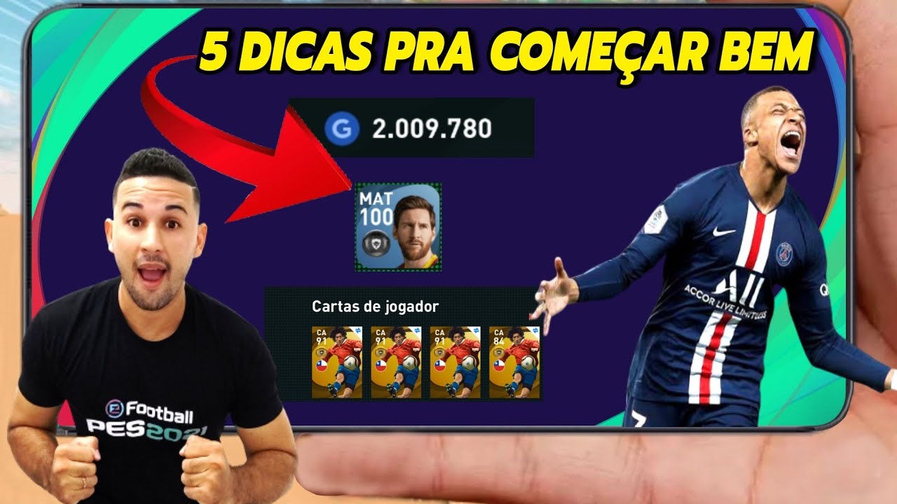 5 DICAS PARA COMEÇAR  ARREBENTANDO NO PES 2021 MOBILE