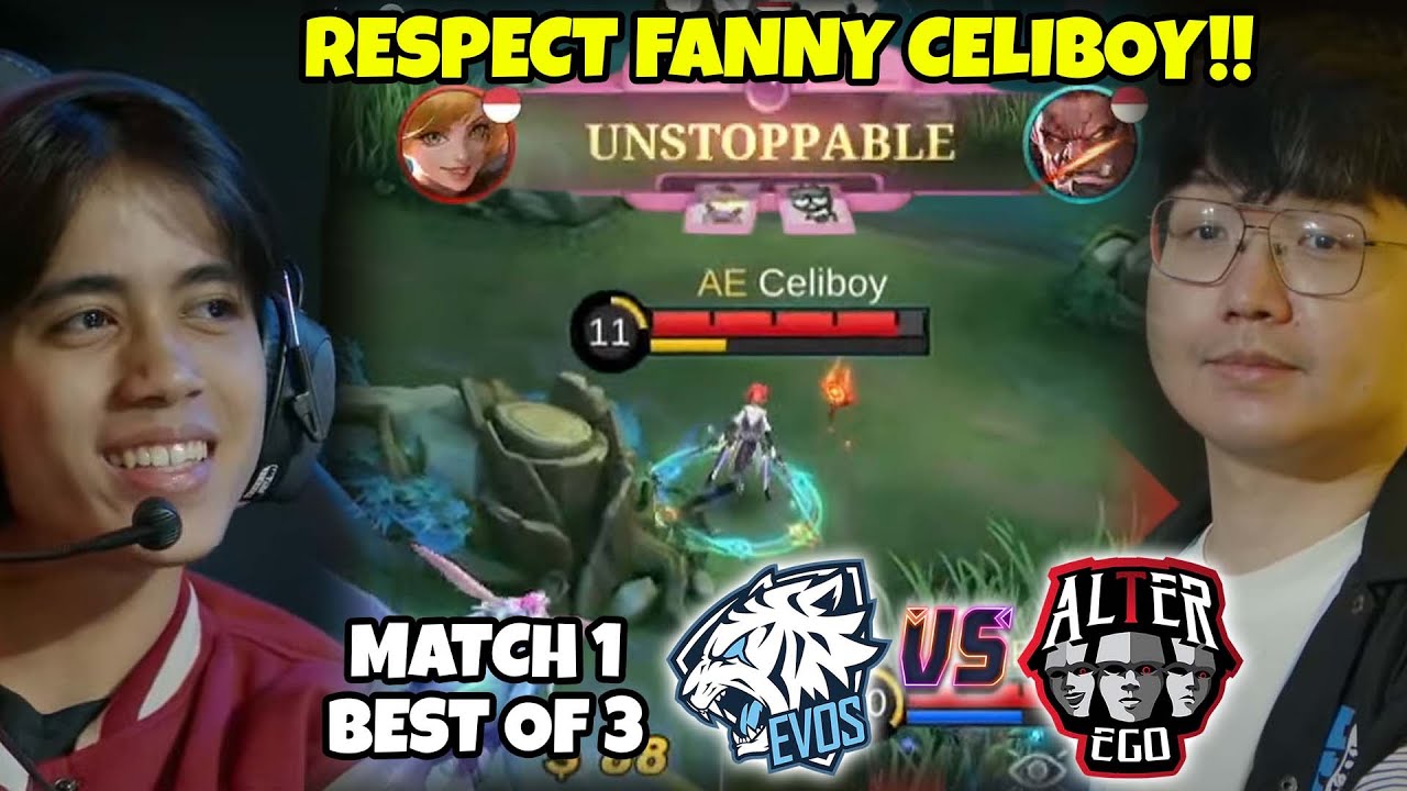 Bjonnn TOLONG RESPECT FANNY CELIBOYY!! SEREM BANGET COYYY FANNYNYA CELIBOY!! Match 1 EVOS VS AE