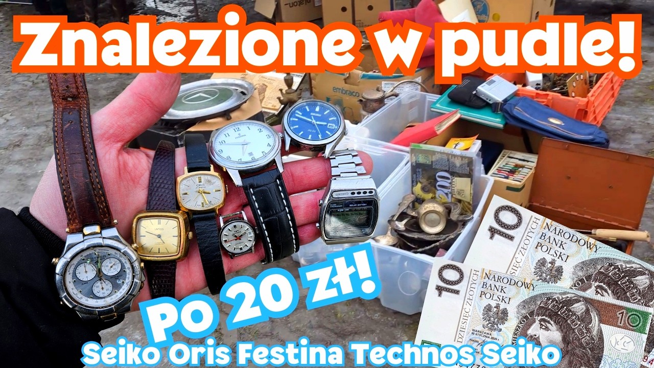 Zegarki po 20 zł leżały w pudle, wystarczyło się schylić.  Zarobek na giełdzie staroci?