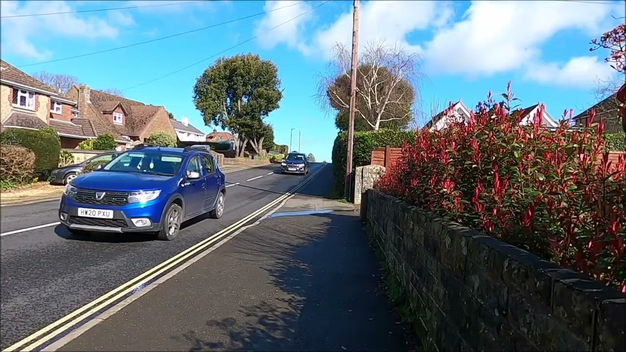 Virtual Walk - Shanklin Train Station To Landguard Holiday Park - Isle Of Wight - March 2022 #iow