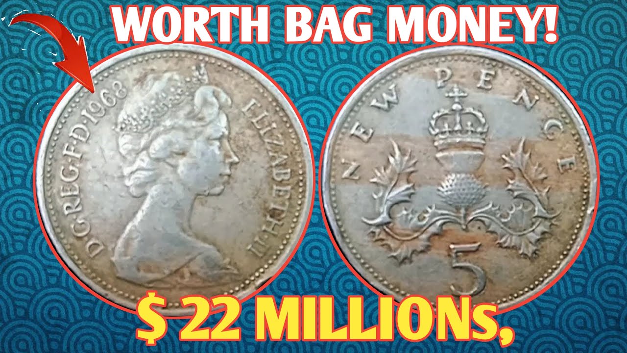 1968 Five New Pence Elizabeth Coin Worth BIG Money? Hidden Value Revealed!