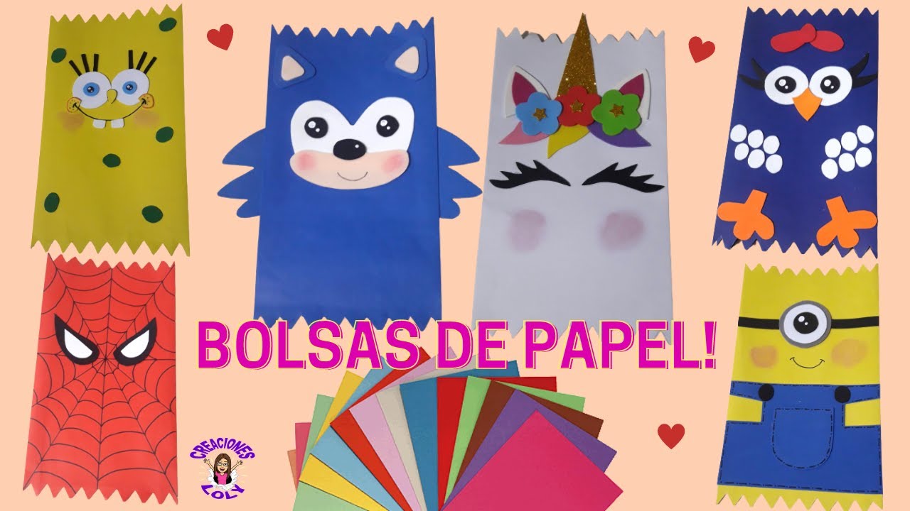 #bolsasdepapel #dulceros ¡Lindas y Fáciles! // IDEAS PARA EL DIA DEL NIÑO O CUMPLEAÑOS