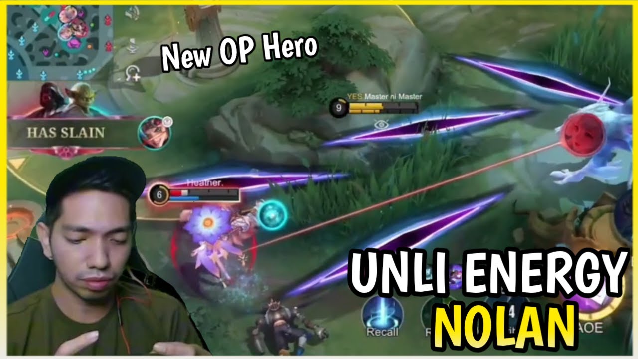 Get More Energy with This Trick on New Hero Nolan | Nolan Gameplay | MLBB