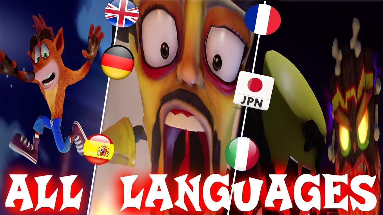 CRASH BANDICOOT N.SANE TRILOGY|ALL INTROS MULTILANGUAGE