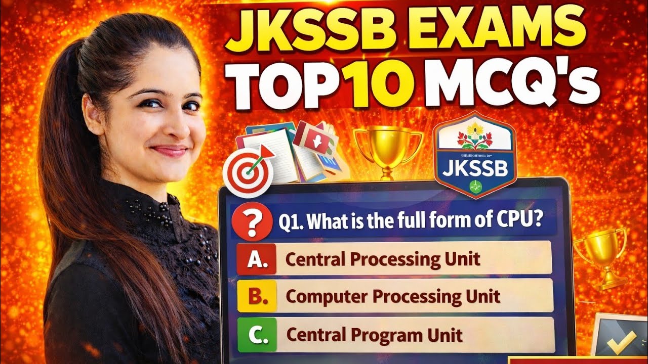 COMPUTER AWARENESS TOP 10 MCQ'S (Lec-05) I FOR ALL JKSSB EXAMS I
