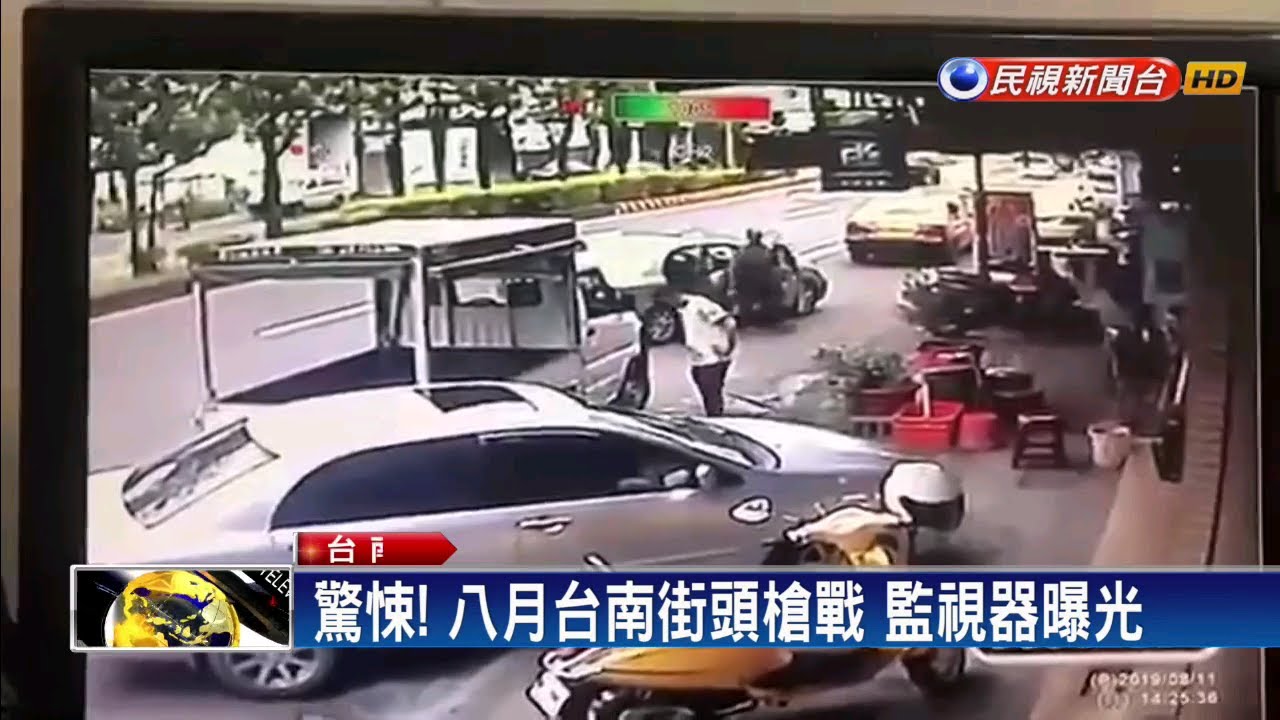 驚悚! 八月台南街頭槍戰 監視器曝光－民視新聞