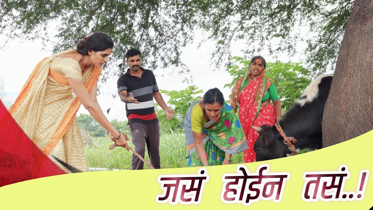 💃शेजारणीची गाई आली पेरलेल्या वावरात😟आश्विनीने ठेवली डांबुन😡By-Ashwini gavhane