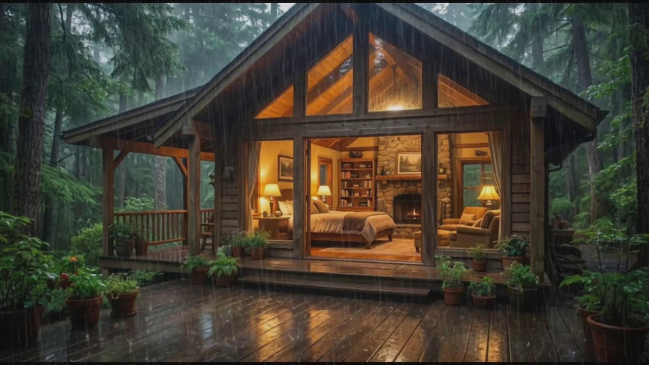 Rain Sounds For Sleeping – 10 Hours of Rain Sounds and Distant Thunder | White Noise Sleep ASMR