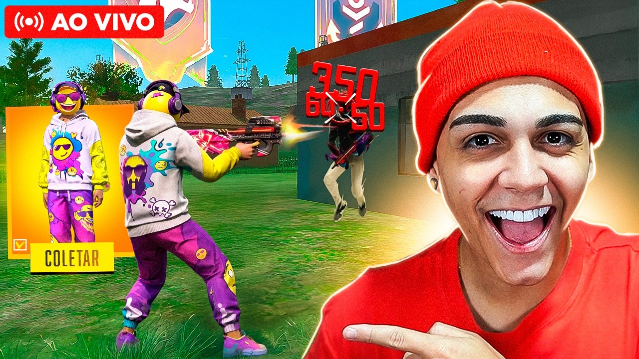 💙 ZERANDO O PASSE!! 💙 FREE FIRE AO VIVO 💙 FREITAS ON