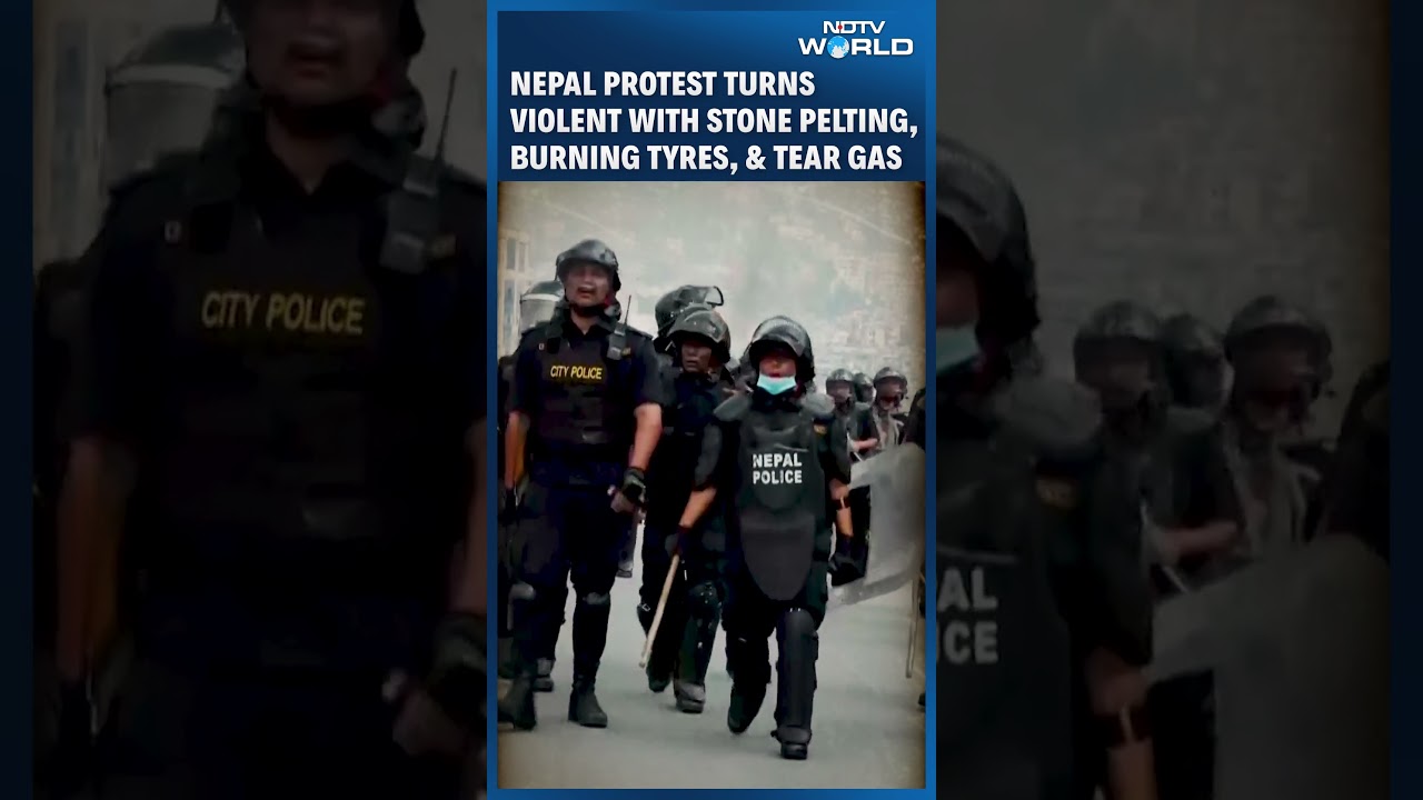 Nepal Protest | Nepal Unrest Intensifies, Stone Pelting, Tear Gas Fired In Kathmandu