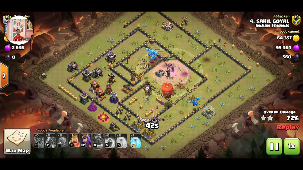 OFFICIAL SAHIL GOYAL | CLASH OF CLANS | COC | MOBILE GAMING | WAR ATTACK | INDIAN FRIENDS | LOCKDOWN