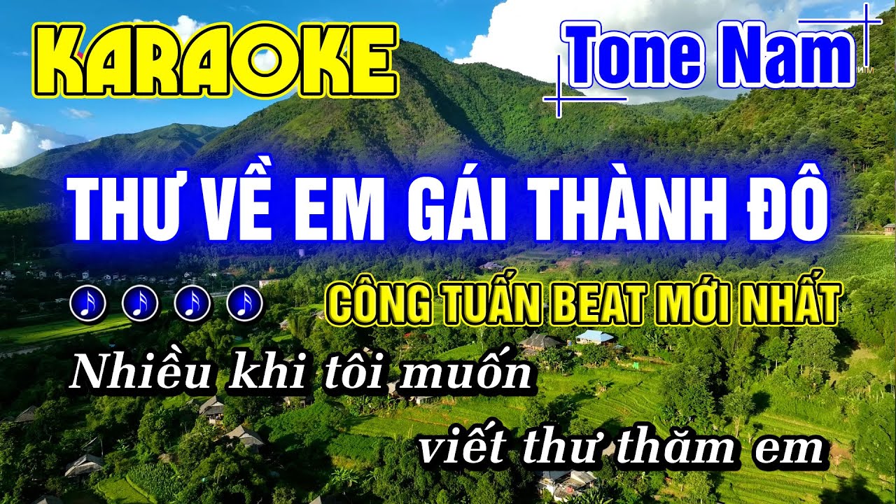 Thư Về Em Gái Thành Đô Karaoke Tone Nam Nhạc Sống Rumba Beat Hay Dễ Hát CÔNG TUẤN NHẠC LÍNH