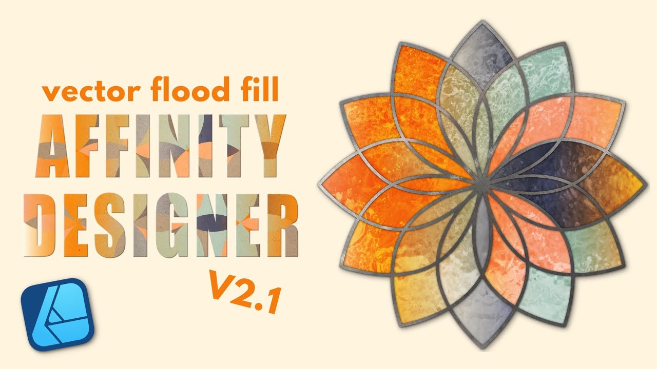 Учебное пособие по Affinity Designer: Векторная заливка в версии 2.1, Графический дизайн, Цифрово...
