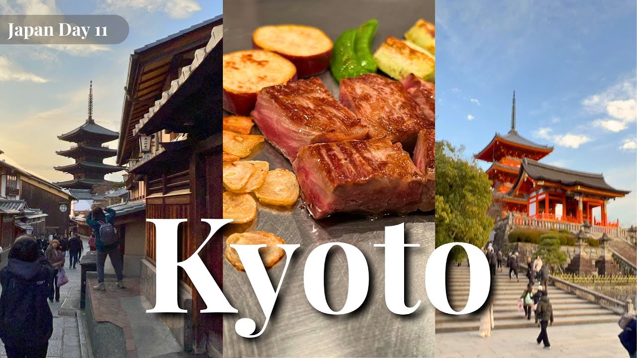 Walking through Gion Kyoto: Yasaka Pagoda, Kiyomizu-dera, local shops, teppanyaki || Japan Day 11