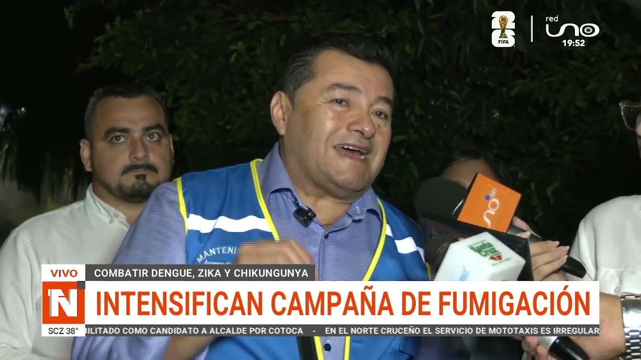 ALCALDE JHONNY FERNÁNDEZ REALIZA FUMIGACIÓN CONTRA EL DENGUE Y CHIKUNGUNYA
