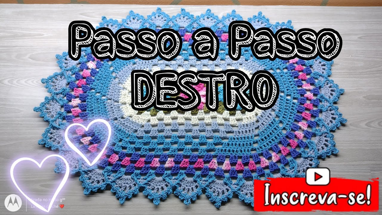 📢PASSO A PASSO TAPETE ESPIRAL MODIFICADO 💥 VERSÃO DESTRO💥