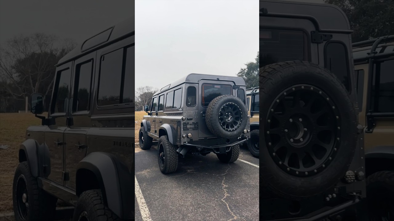 Meet the Corvette-Engine Powered Custom Classic Land Rover Defender 110 by HIMALAYA #landrover