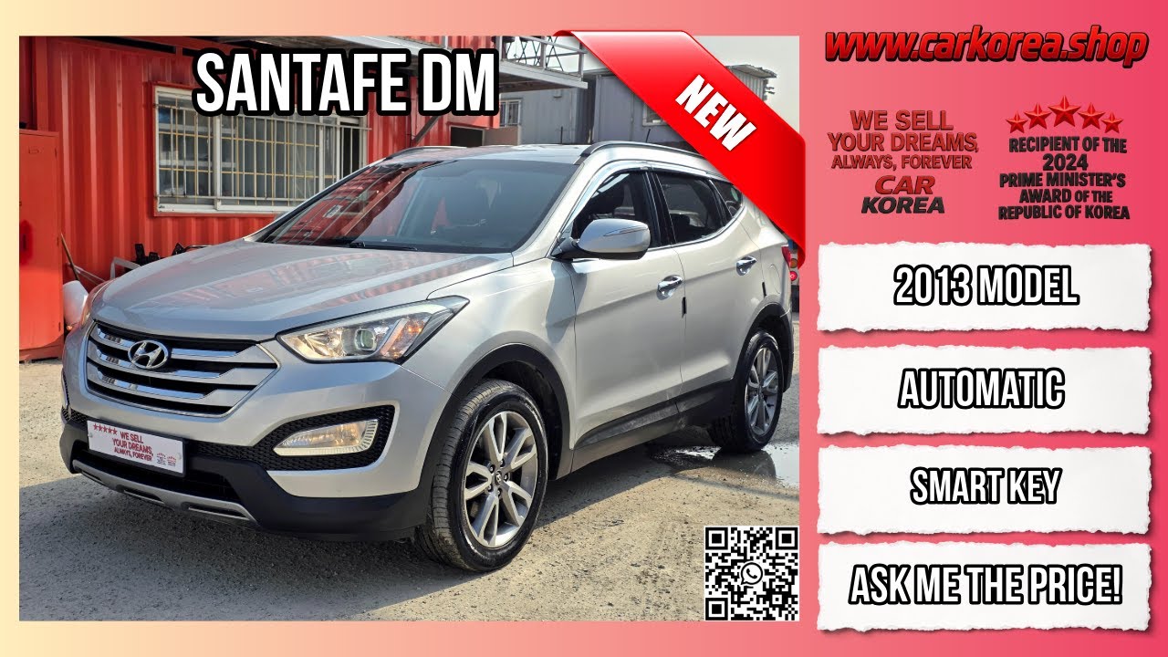 2013 Hyundai SantaFe DM DU068933 #carkorea #costarica #guatemala #albania #kosovo #rwanda #koreacar