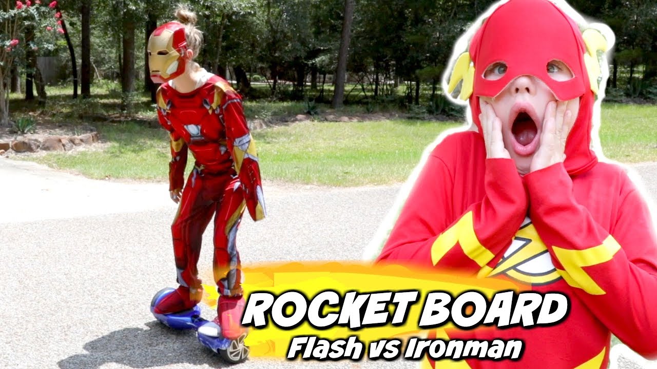 The Rocket Board: Flash vs Ironman Race games Edition