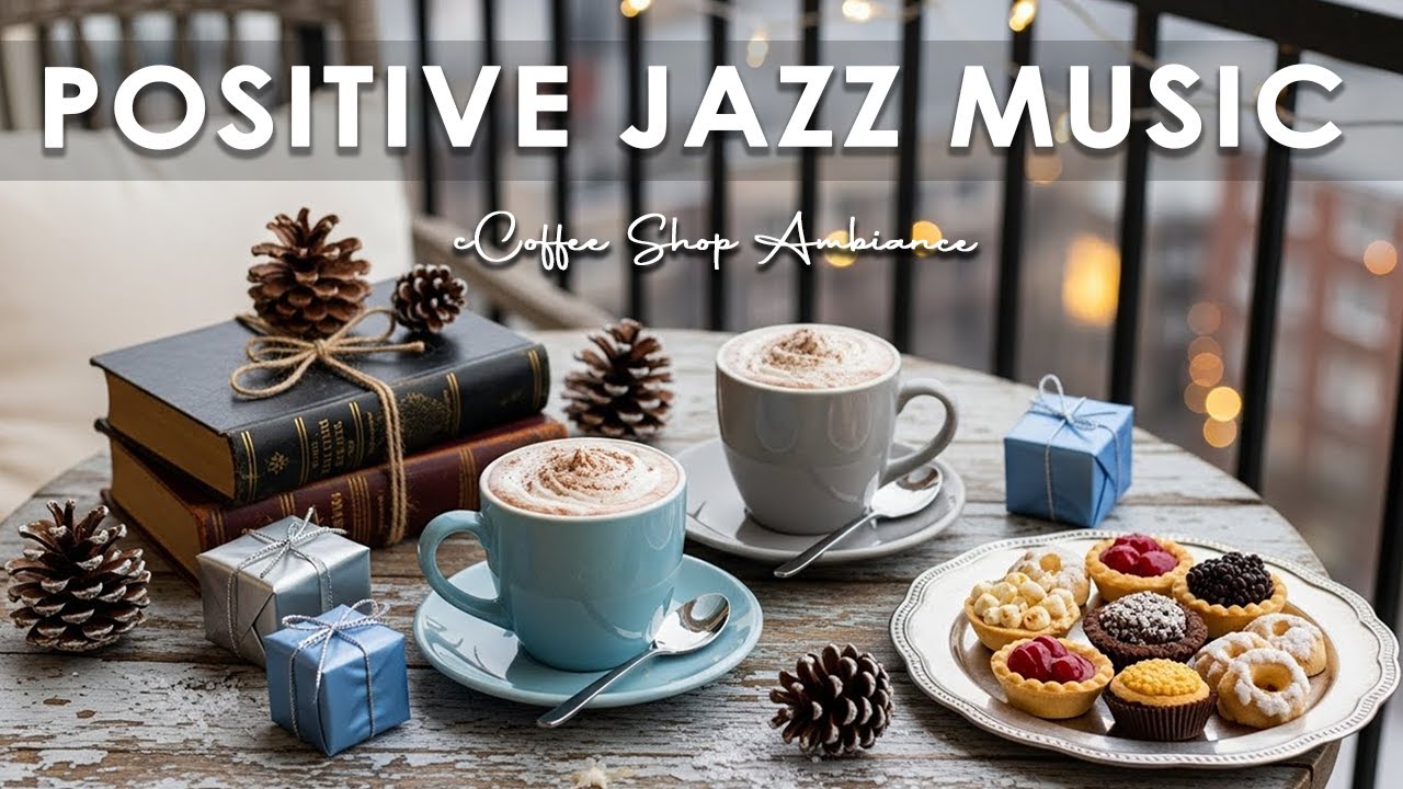 Positive Jazz Music☕ Coffee Shop Ambiance | Cozy Bossa Nova Instrumental for Holiday.