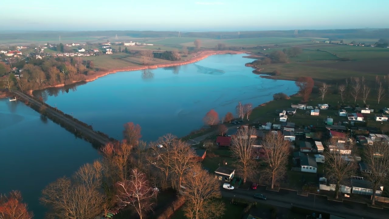 Le lac vert de Mittersheim en Hiver