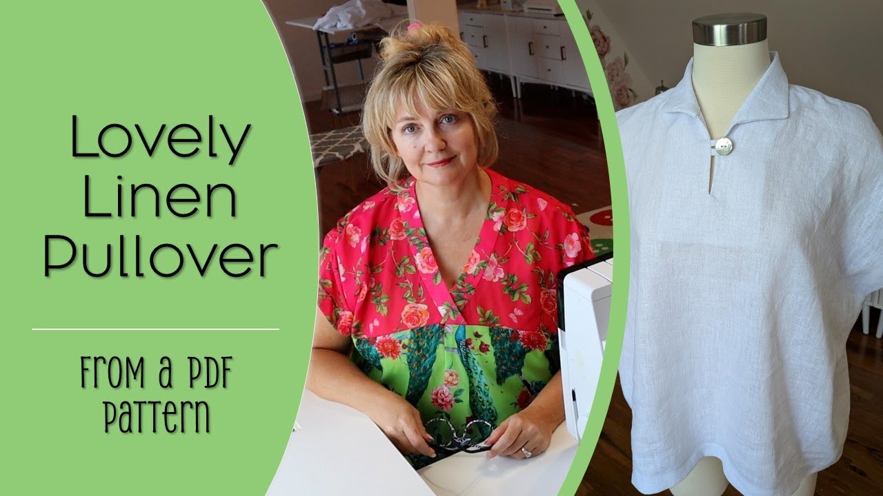 Elegant Linen Pullover Top Sew Along