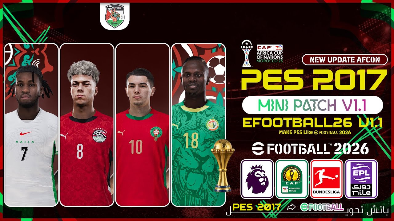 PES 2017: Патч на следующий сезон 2026 - eFootball26 Mini Patch V1.1