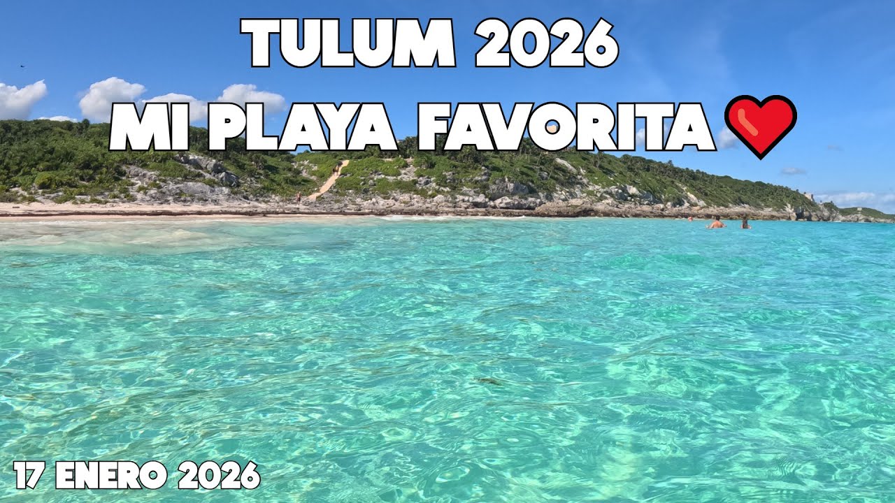 Tulum🔴La Mejor Playa Gratis⭐Hoy 16 Enero 2026