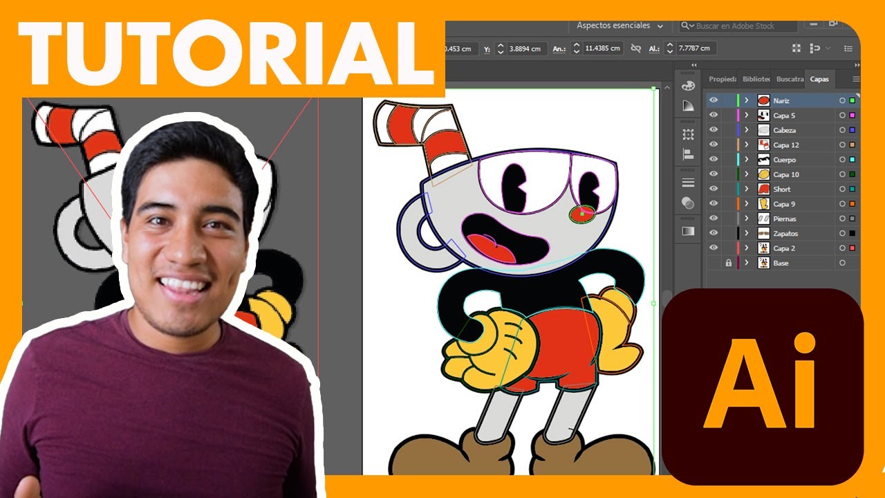 Como Vectorizar una imagen ✍ en Adobe Illustrator  | Nivel Basico ✅
