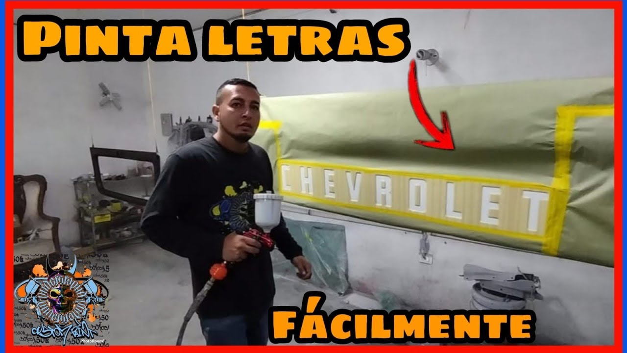 Покраска надписи Chevy 72 (жемчужно-черный на жемчужно-белом)