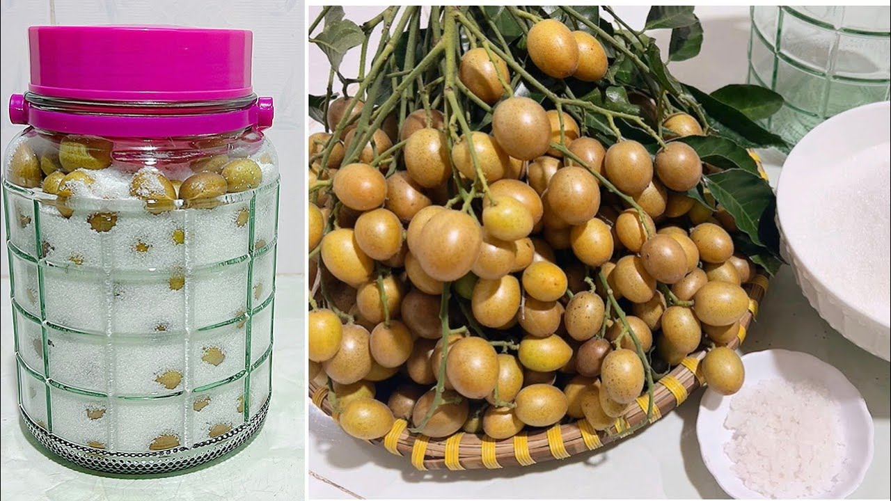 Cách ngâm quất hồng bì với đường làm nước uống giảm ho,rát họng | Cảnh quê nhà tít