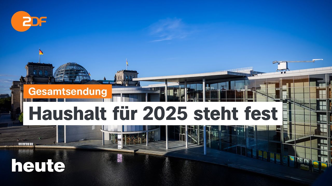 heute 19:00 Uhr vom 05.09.2025 Haushalt 2025: mehr R&uuml;stung, Google-Strafe, Supercomputer Jupiter