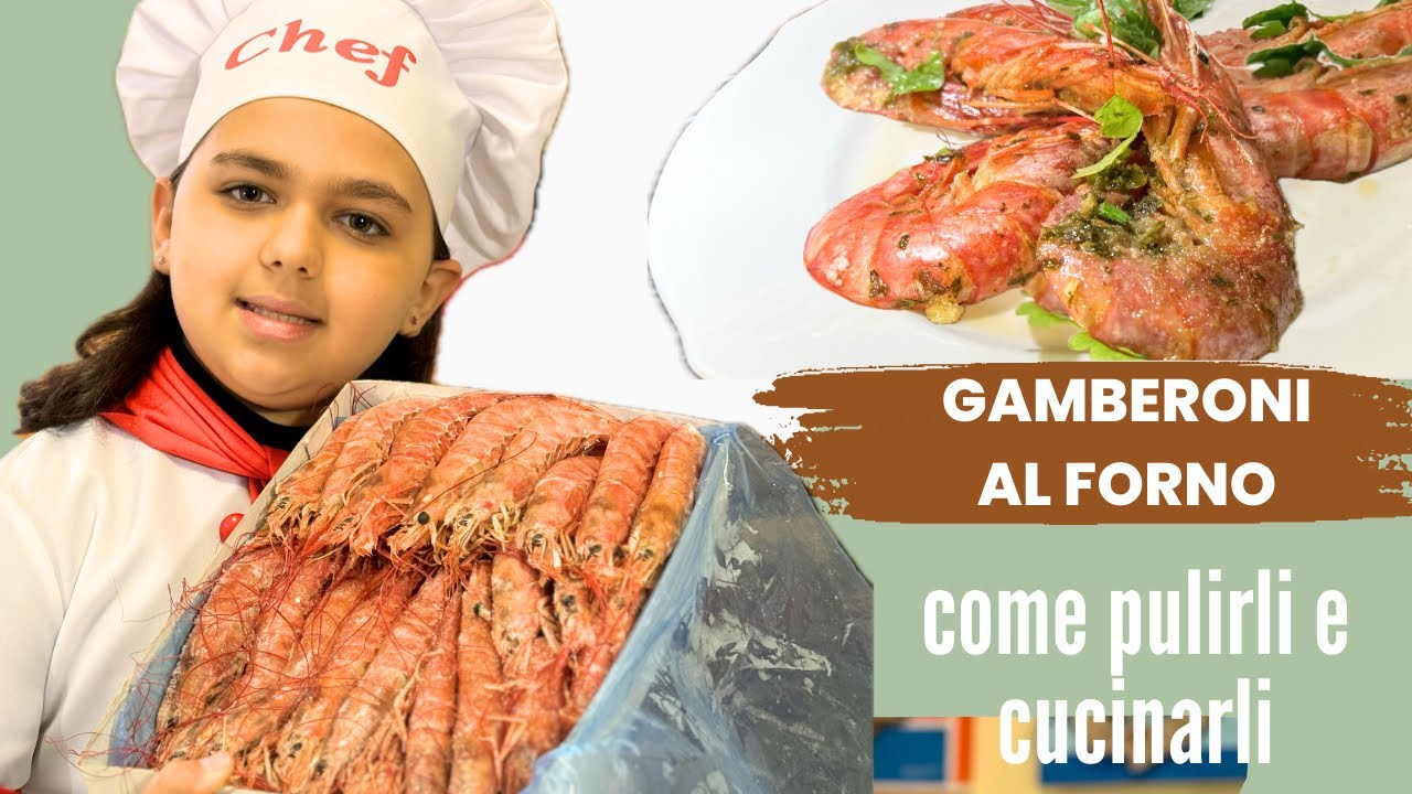 Gamberoni congelati al forno. 🦐Come pulirli e cucinarli 🍤Ricetta in 10 minuti. Shrimp recipe